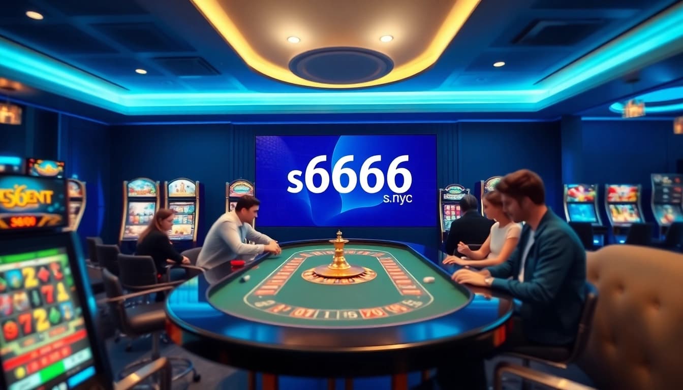 S666.nyc offers a vibrant casino environment with modern gaming tables and engaging players.