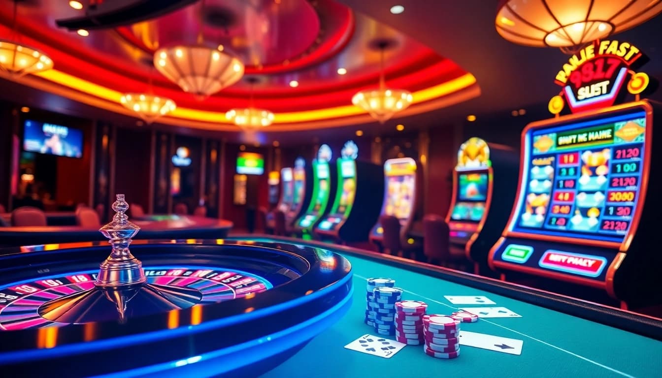 Experience thrilling online gambling with vibrant visuals at https://tg88pro.com/ showcasing casino excitement.