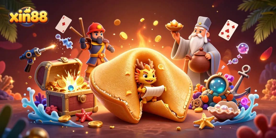 Spin to win big with xin88's dynamic casino scene featuring golden treasures and rich gameplay elements.