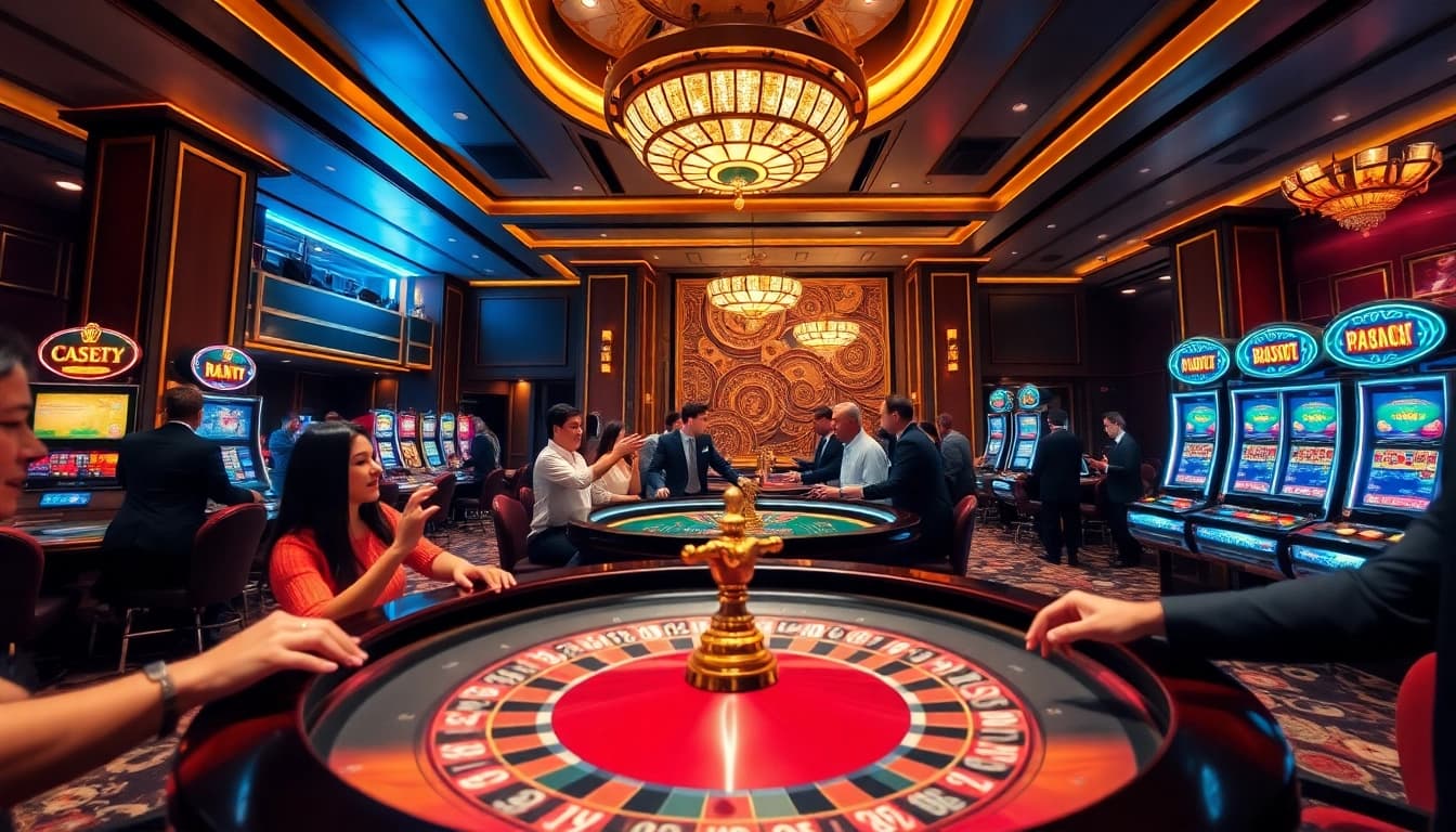 The excitement of winning at https://qq88z.net/ with vibrant casino slots and engaging players.