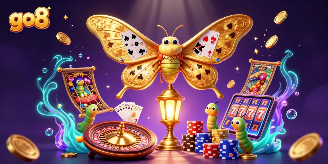 Spin for wins at go8's online casino with dynamic gaming characters and golden treasures.