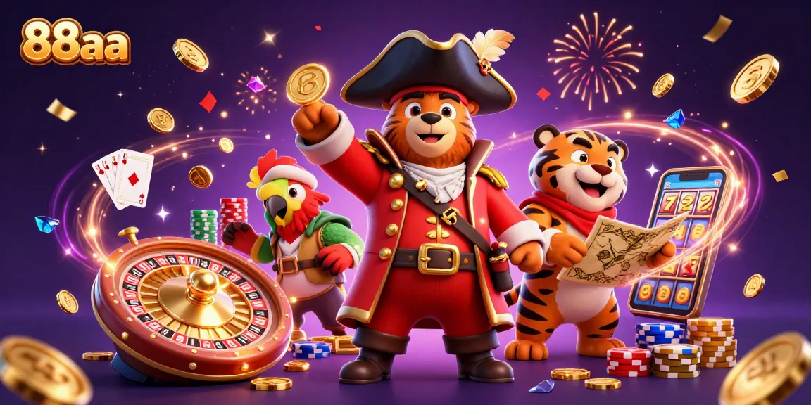 Experience thrilling gameplay at 88aa with exciting slots, live casino action, and vibrant characters.