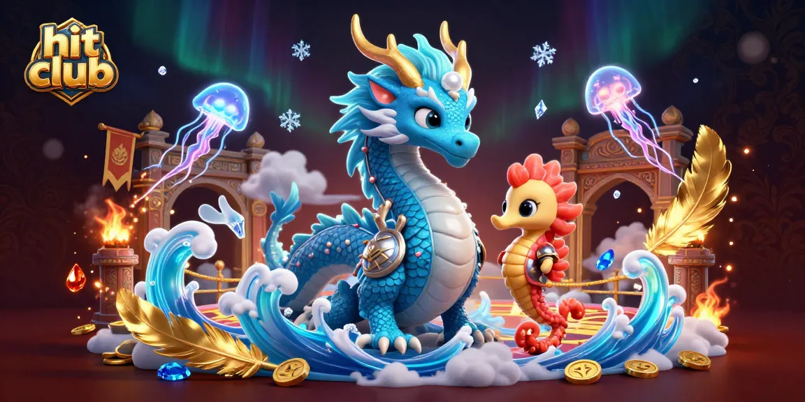 Experience winning thrills at hit club with this vibrant underwater casino scene.