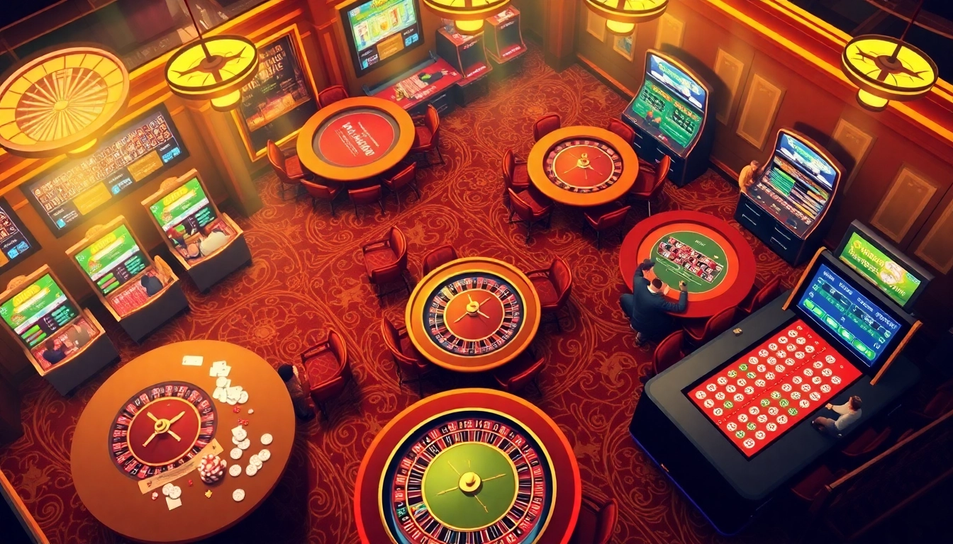 Exciting online gambling experience at kuwin.coupons with vibrant casino tables and players.
