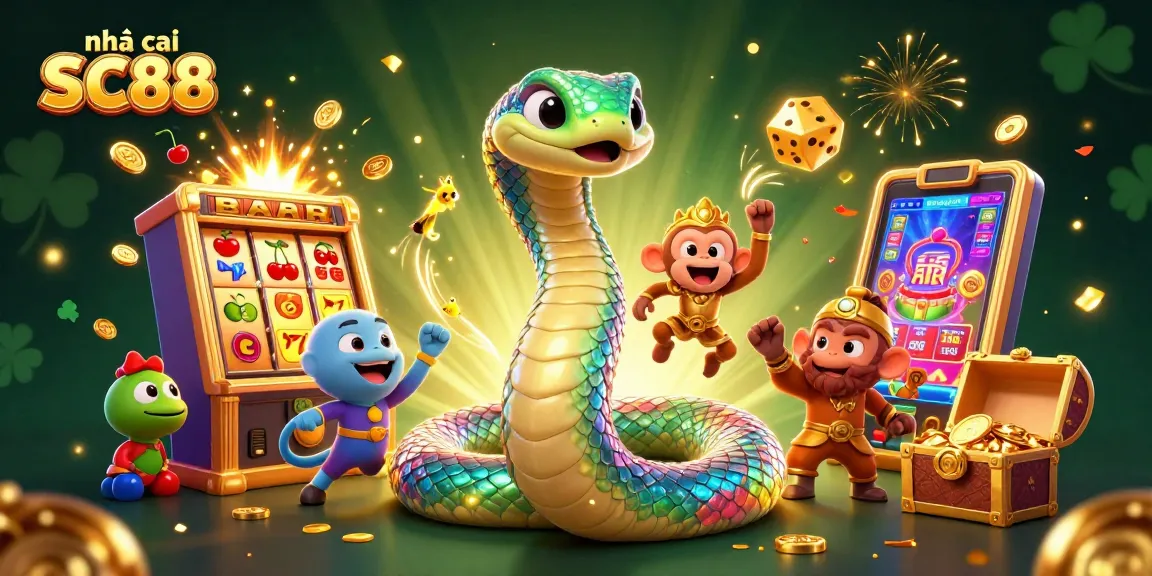 Experience the excitement of nhà cái SC88 with vibrant casino characters and thrilling game elements.