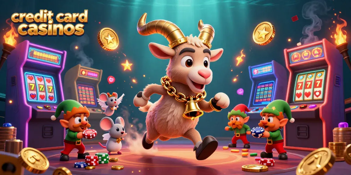 Engage with the thrilling scene of credit card casinos, featuring dynamic characters and casino elements.