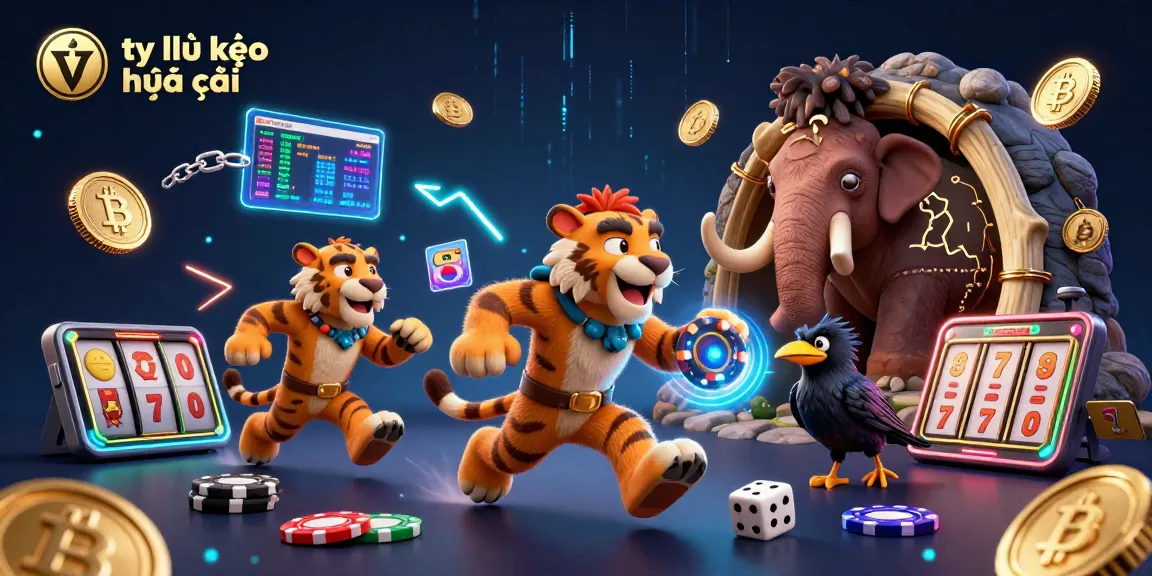 Experience engaging tỷ lệ kèo nhà cái action in a vibrant prehistoric casino scene.
