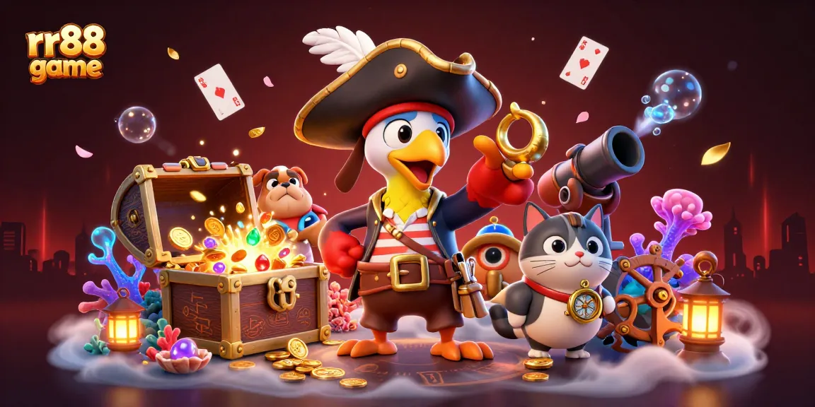 Experience the excitement of rr88 game with colorful treasure and engaging characters in a vibrant pirate setting.