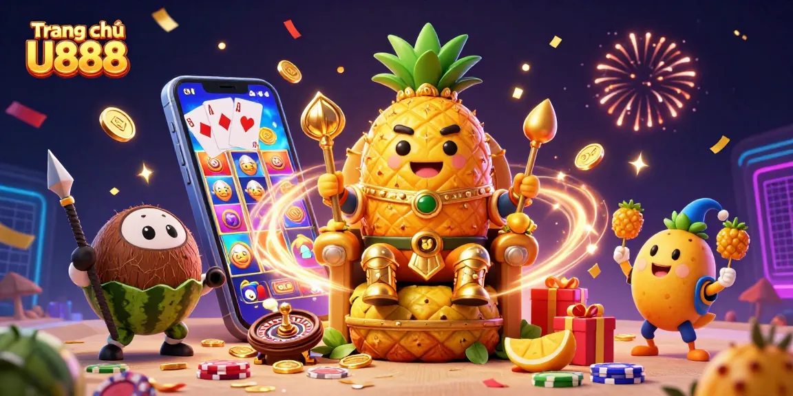Experience the thrill of playing at Trang chủ U888 with vibrant games and festive characters.
