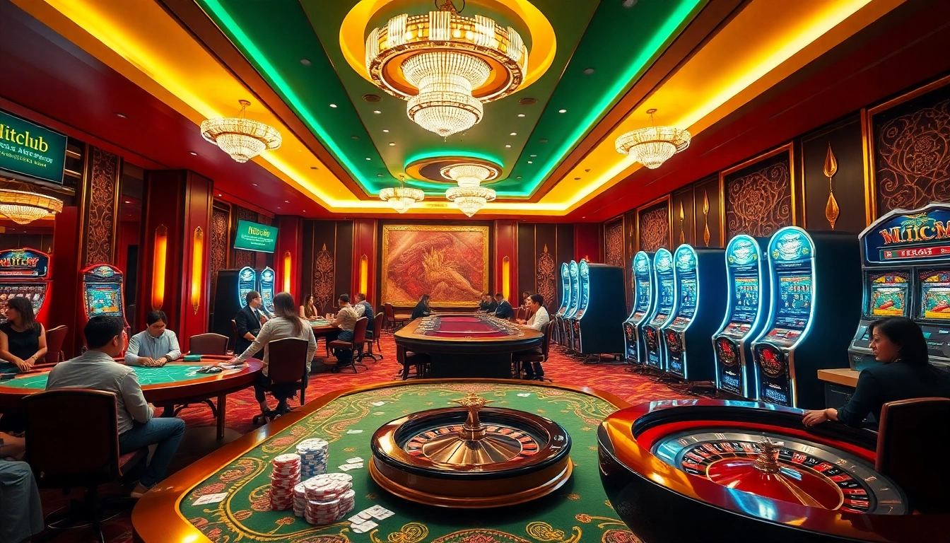 Cổng game Hitclub providing an immersive gaming experience with luxurious casino visuals and engaging players.