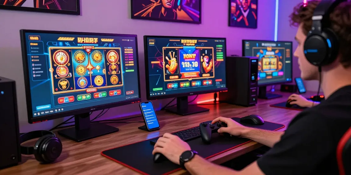 Player enjoying online gaming at a credit card casino with vibrant interfaces from https://dea.org.uk