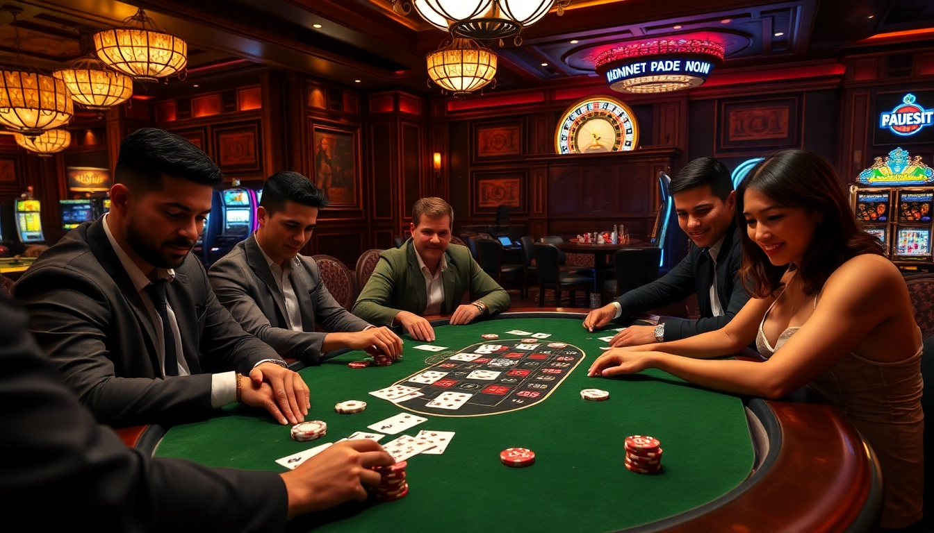 Players in a high-stakes poker game at u 888 casino showcasing excitement and strategic betting.