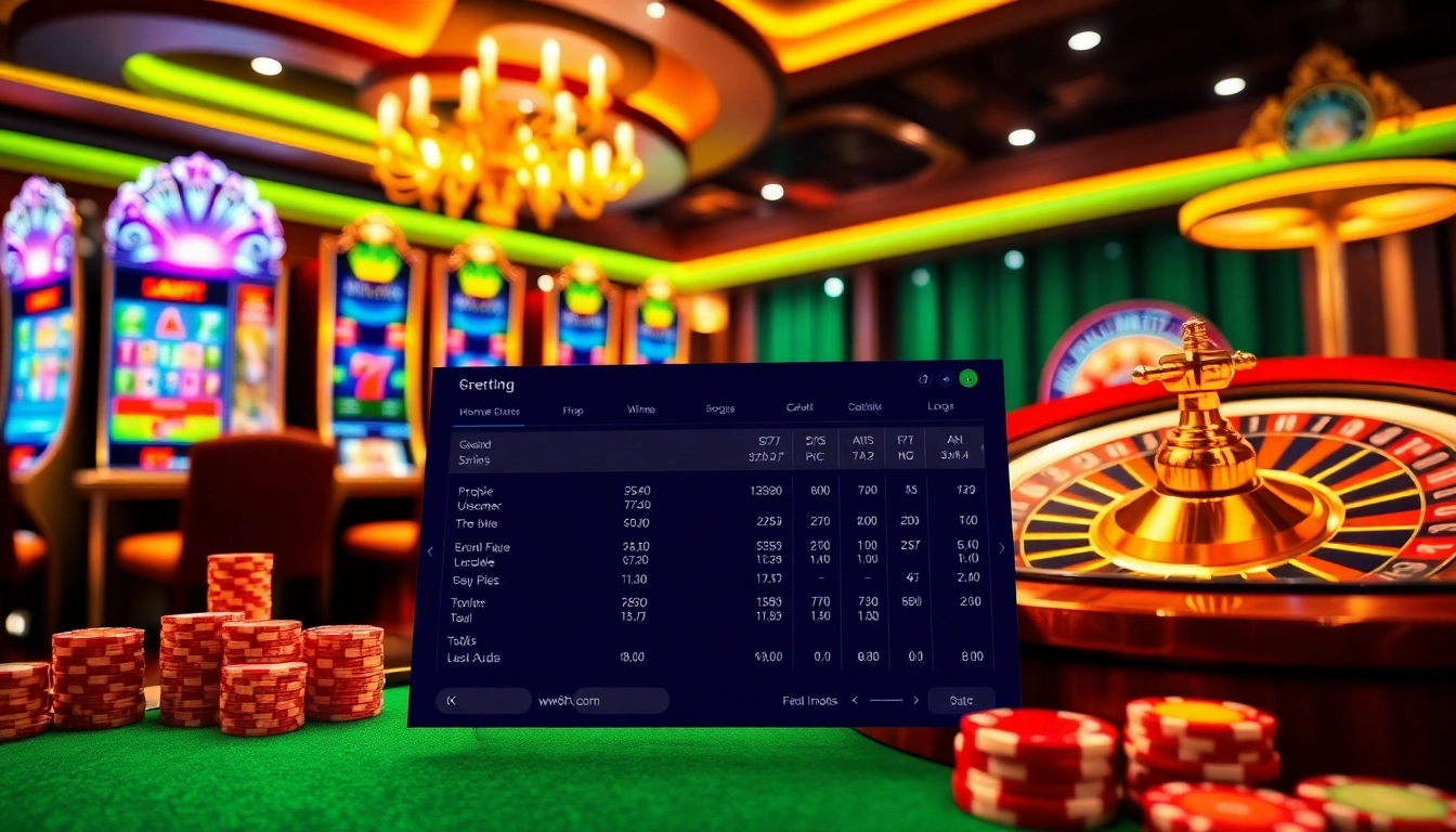 Experience the thrill of online gambling at http://ww88h.com/ with vibrant casino visuals showcasing excitement.