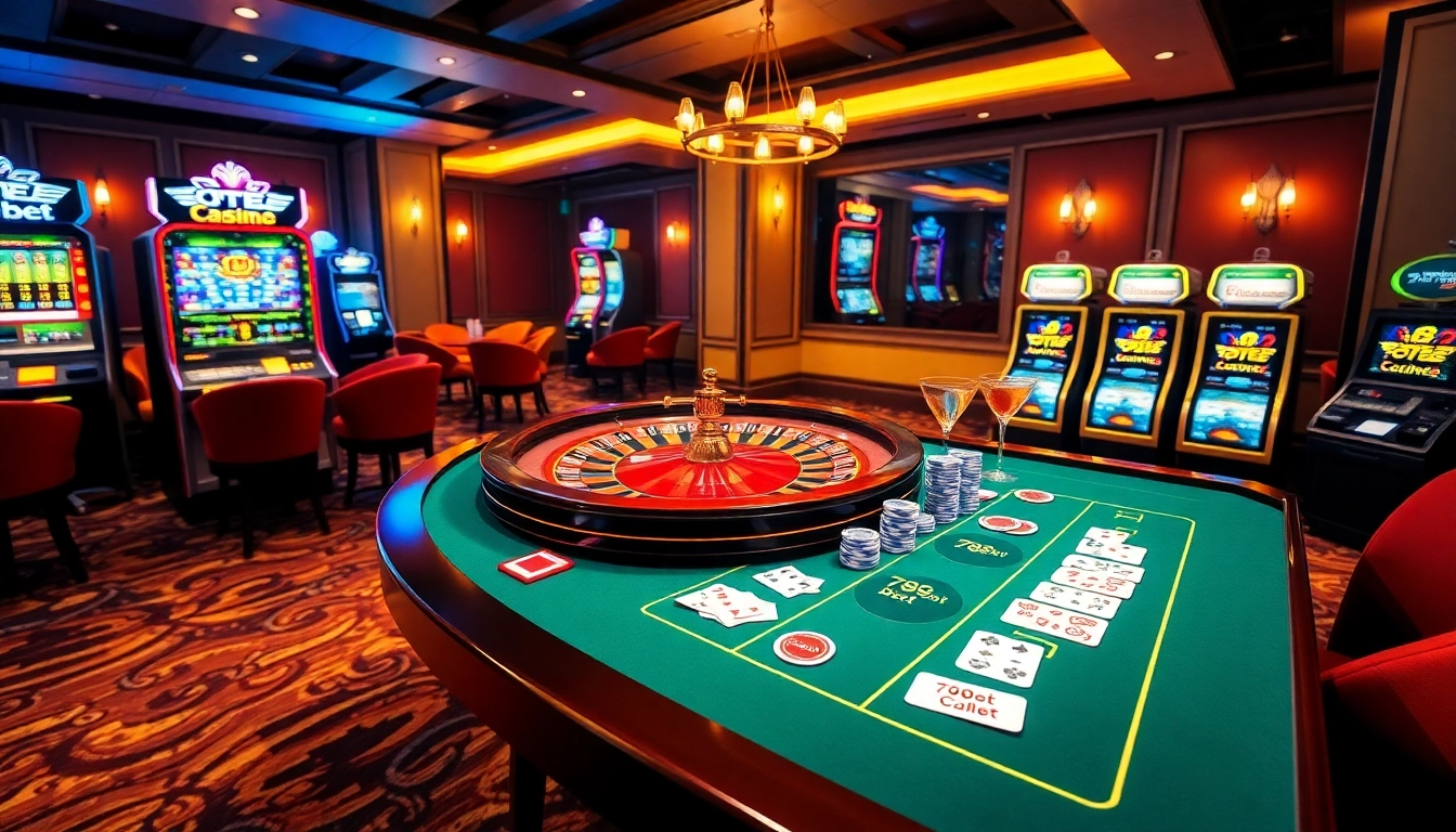 Experience luxury gambling at 789bet with vibrant casino tables and exciting slot machines.