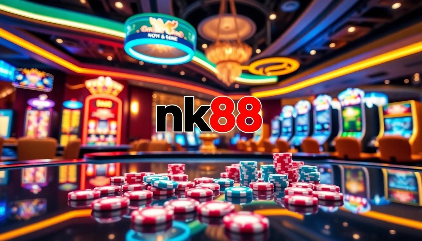 Experience nk88 excitement with vibrant slot machines and sophisticated online gambling elements.