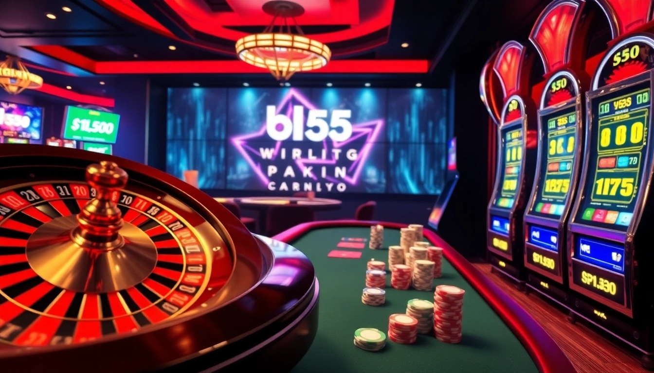 Experience thrilling gaming at bl555 with vibrant casino visuals and action-packed gambling scenes.