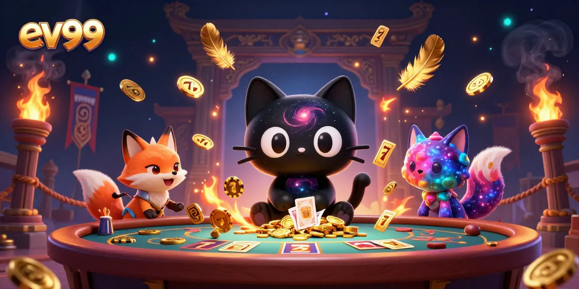 Engage with ev99 at this cosmic casino table, where luck swirls with every chip and card!
