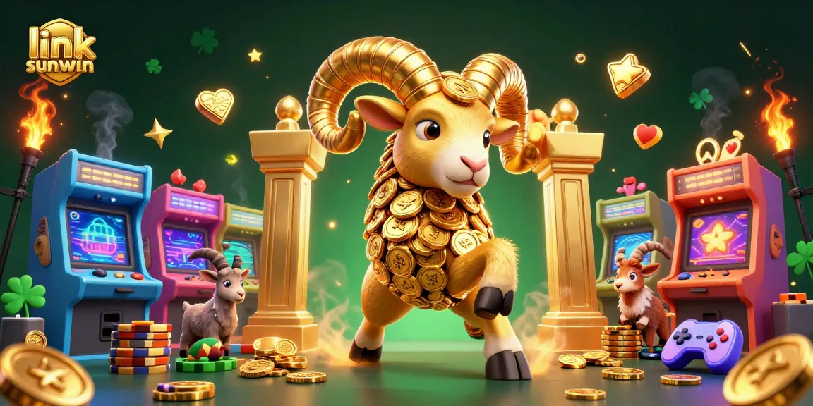 Experience the excitement with link sunwin at the vibrant casino as you win with 3D golden game elements!