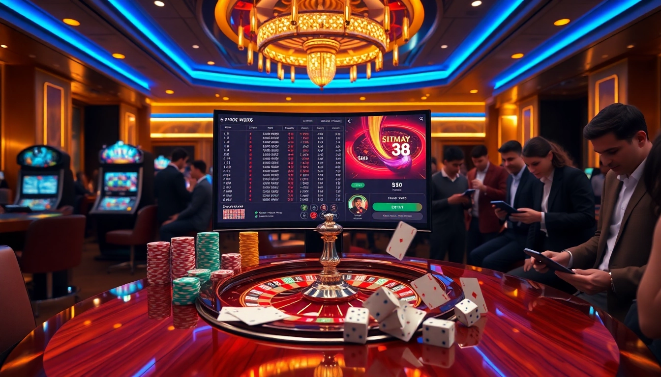 HM 88 platform showcasing dynamic betting interface with poker chips and roulette wheel