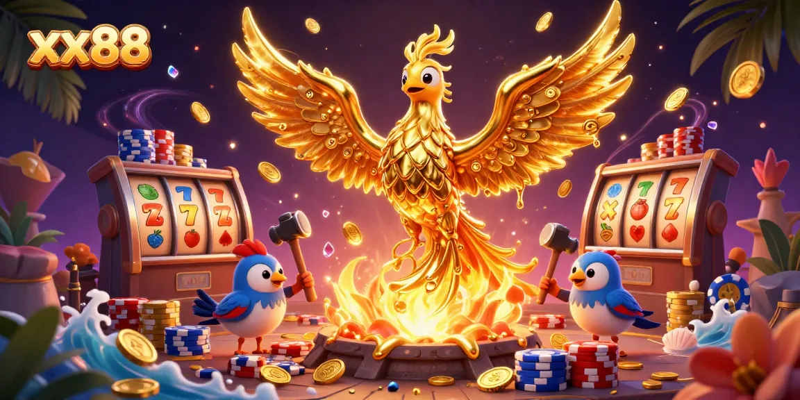 Experience the thrill of xx88 casino adventures with dynamic golden phoenix and slot machines.