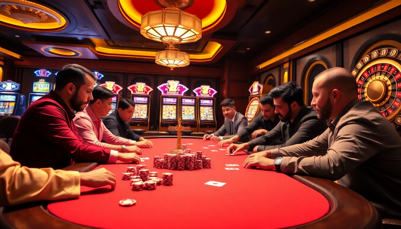 Experience the thrill of high-stakes gambling at https://kjc365.com/ with vibrant poker action.