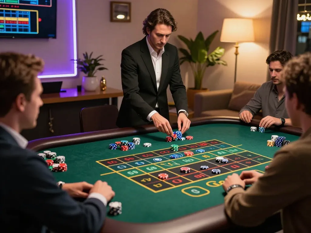 Engage in thrilling roulette gameplay at https://123bz.uk.net/ with a professional dealer and vibrant betting ambiance.