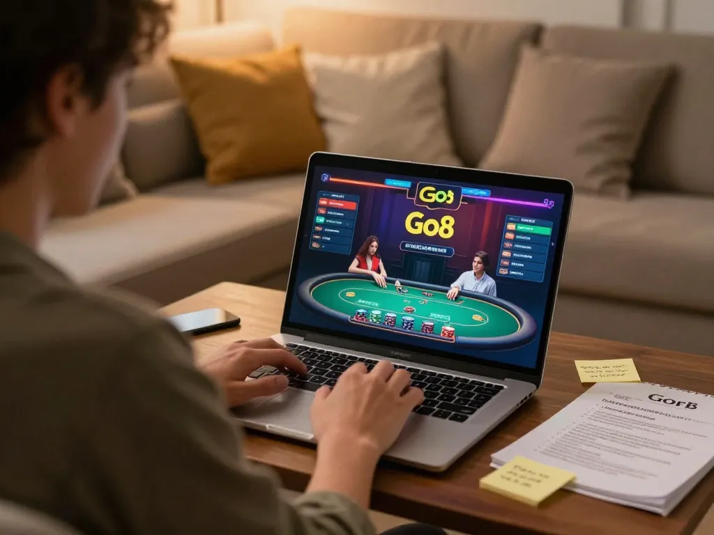 Engage with online poker at Go8 for an immersive gaming experience from home