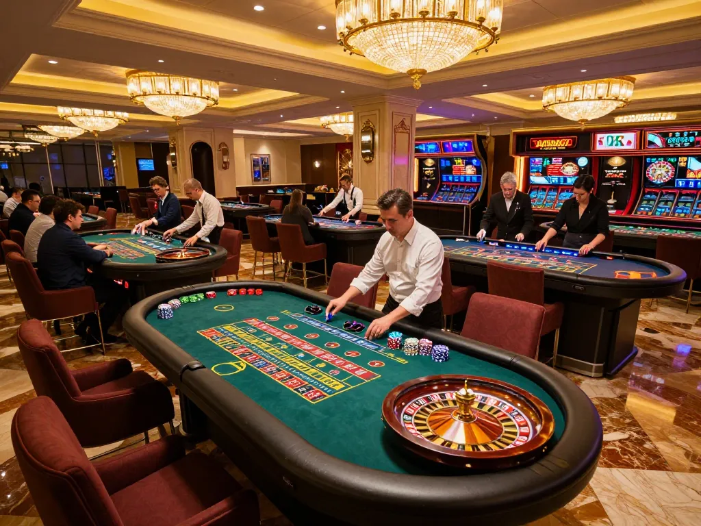 Engaged players enjoying roulette at CM88 OKVIP casino, showcasing exciting betting and elegant atmosphere.
