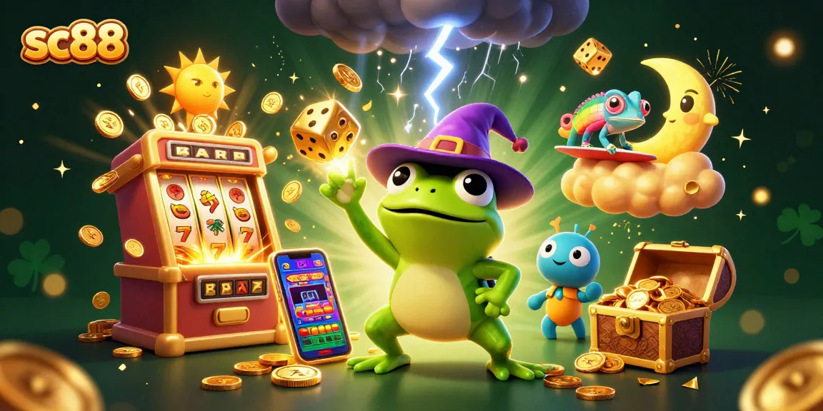 Experience thrilling wins at SC88 casinos with golden coins, jackpot slots, and vibrant game features.