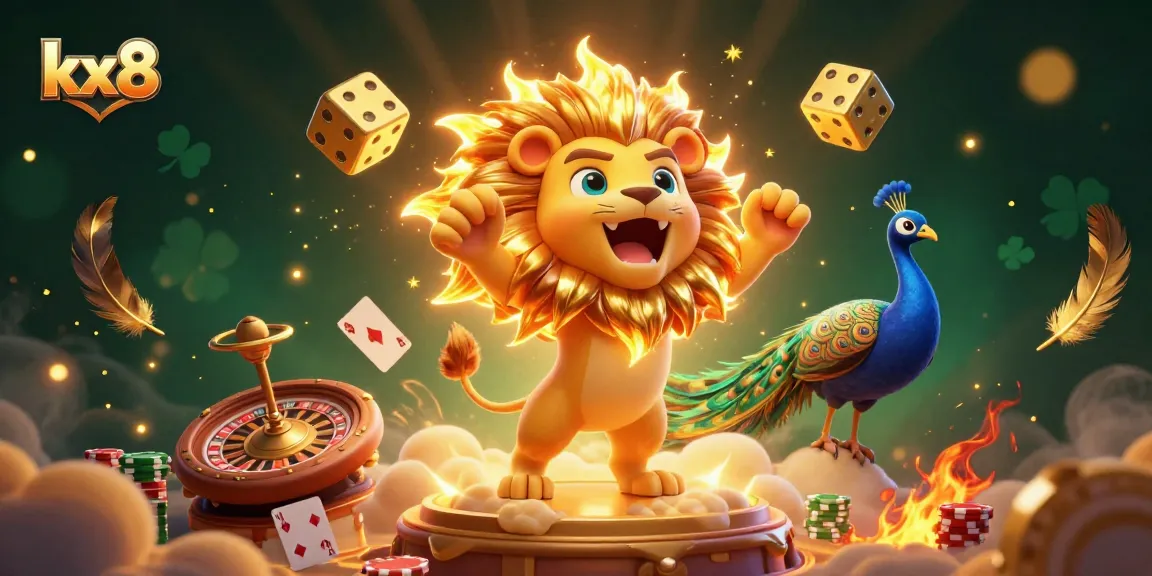 Join the fun at kx8 with vibrant casino characters engaging in rich gaming experiences.
