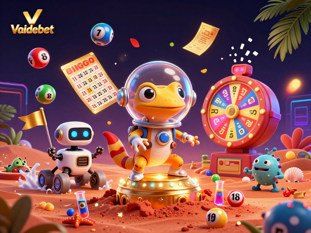 Jump into the excitement at Vaidebet with a Martian gecko finding a golden casino on Mars!