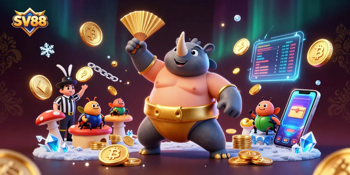 Engage with SV88, the online casino where the rhinoceros beetle sumo champion stomps to win big!