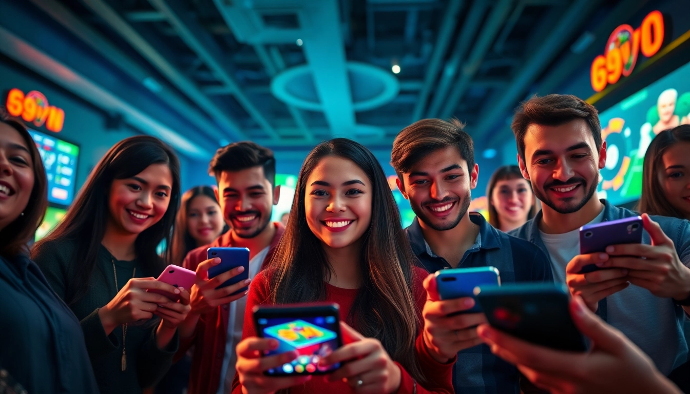 Experience engaging online gaming with 69VN mobile as players enjoy sports betting and live casino.