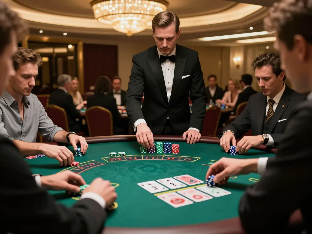 Players strategically placing bets at the blackjack table at 33winvn, enhancing excitement and thrill.
