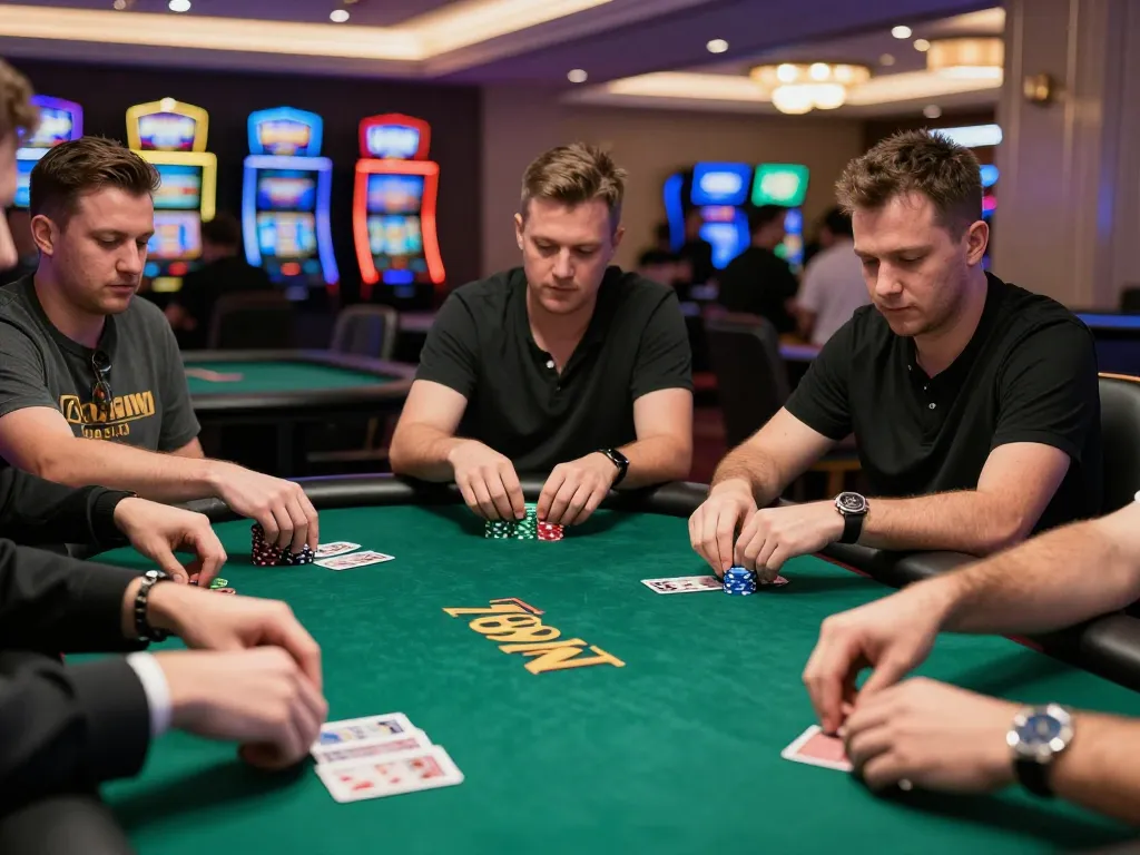 Experience the excitement of poker gameplay at 789WIN's casino, showcasing strategic moves and player engagement.