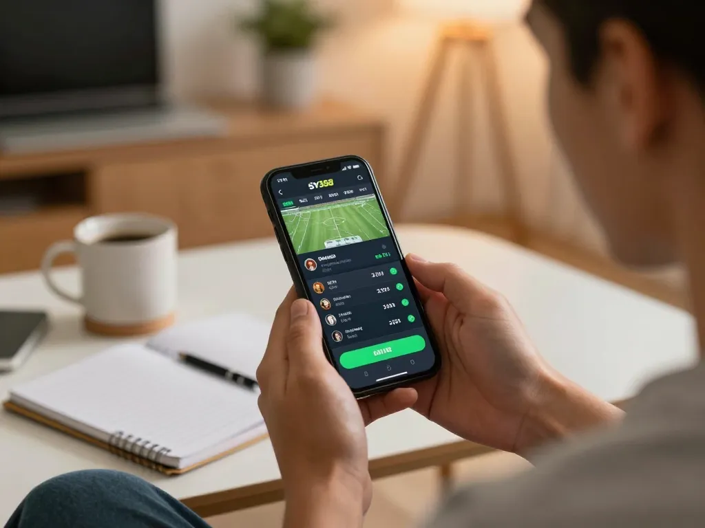 Engage with Sv368 app for live sports betting in a cozy home setting