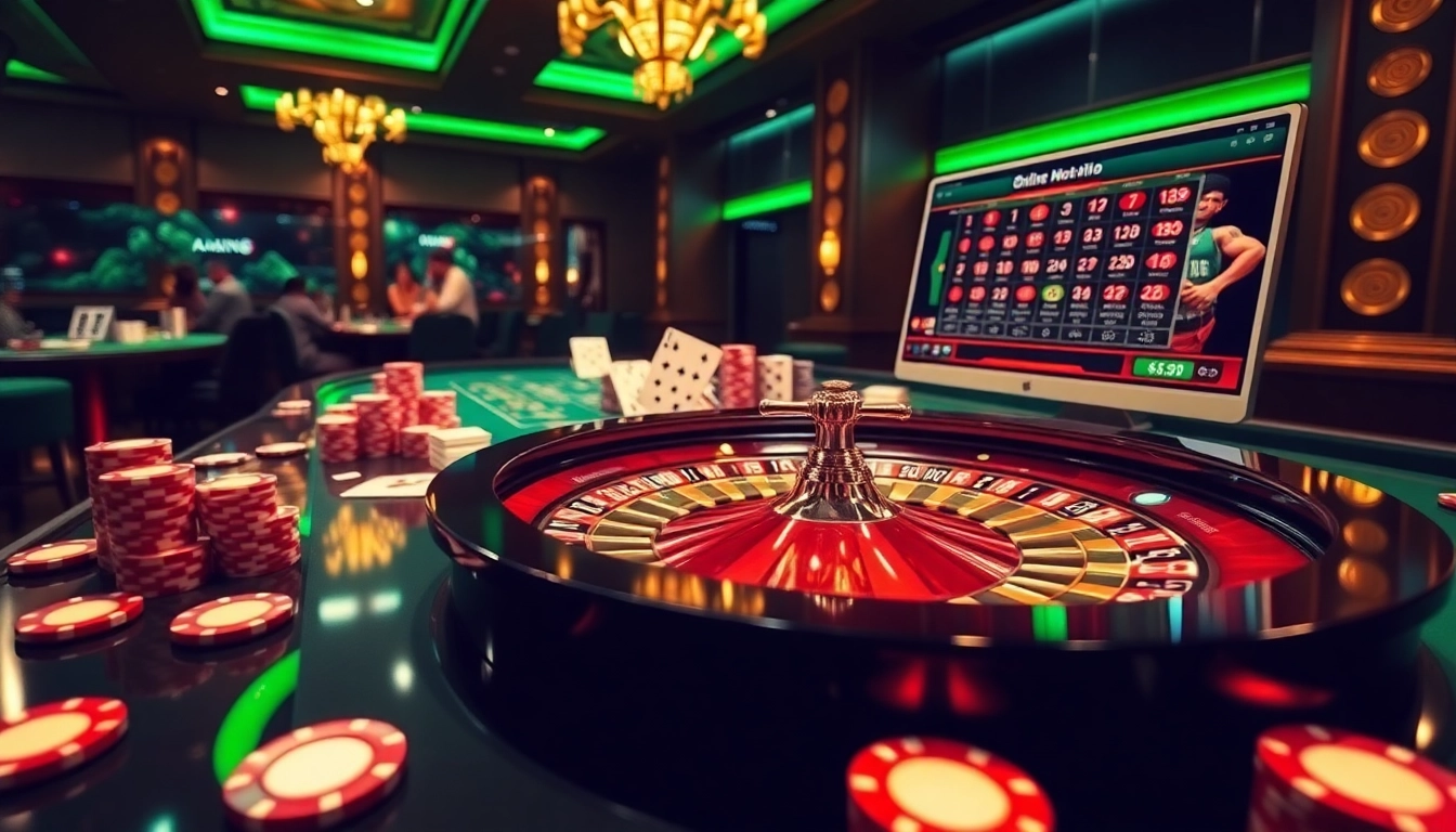Experience the excitement of online betting at GG888.info with vibrant casino scenes and dynamic gameplay.