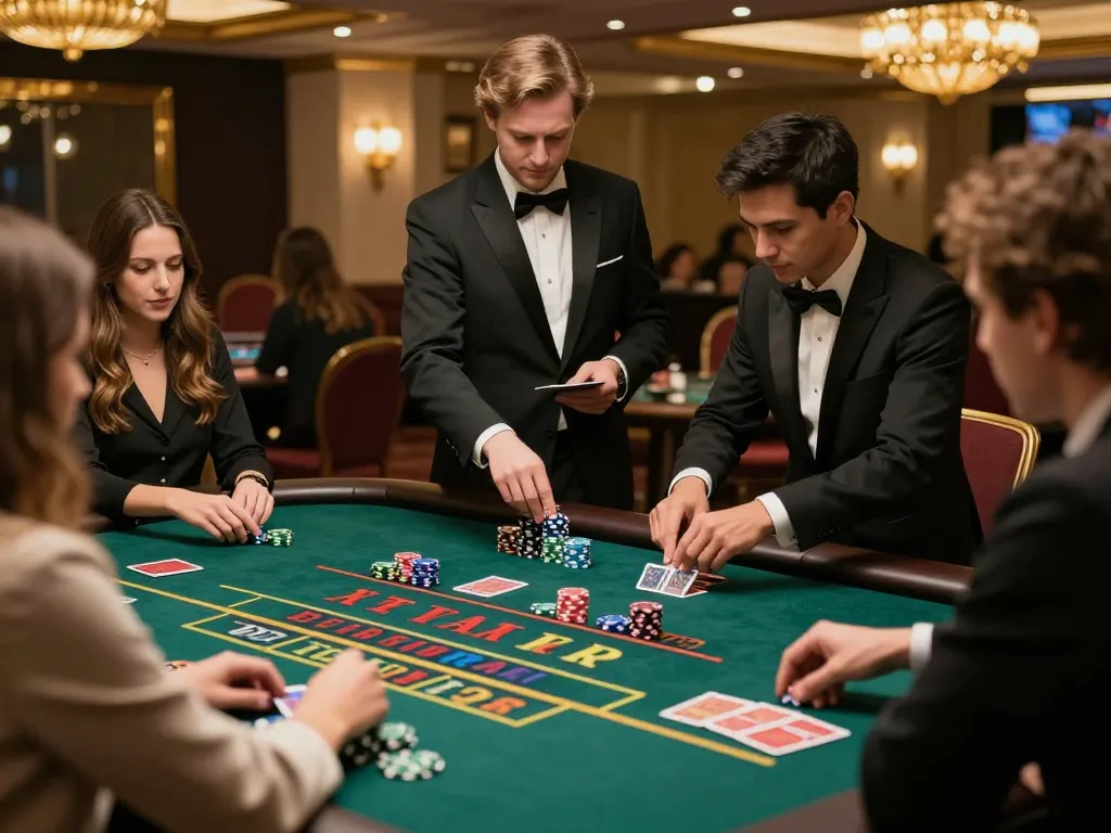 Experience thrilling baccarat at TR88 live casino with engaging dealers and luxurious setting.