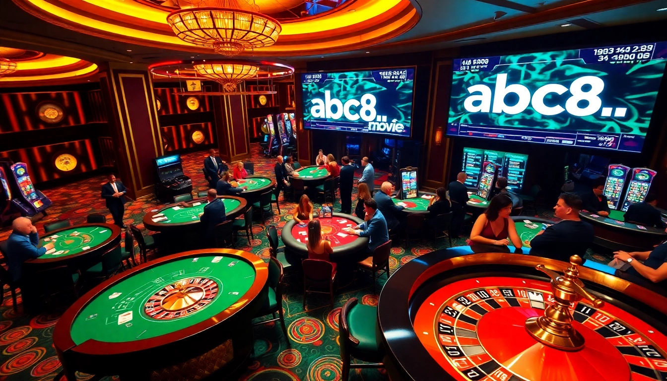 Experience the thrill of gaming at abc8.movie with vibrant casino tables and strategic play.