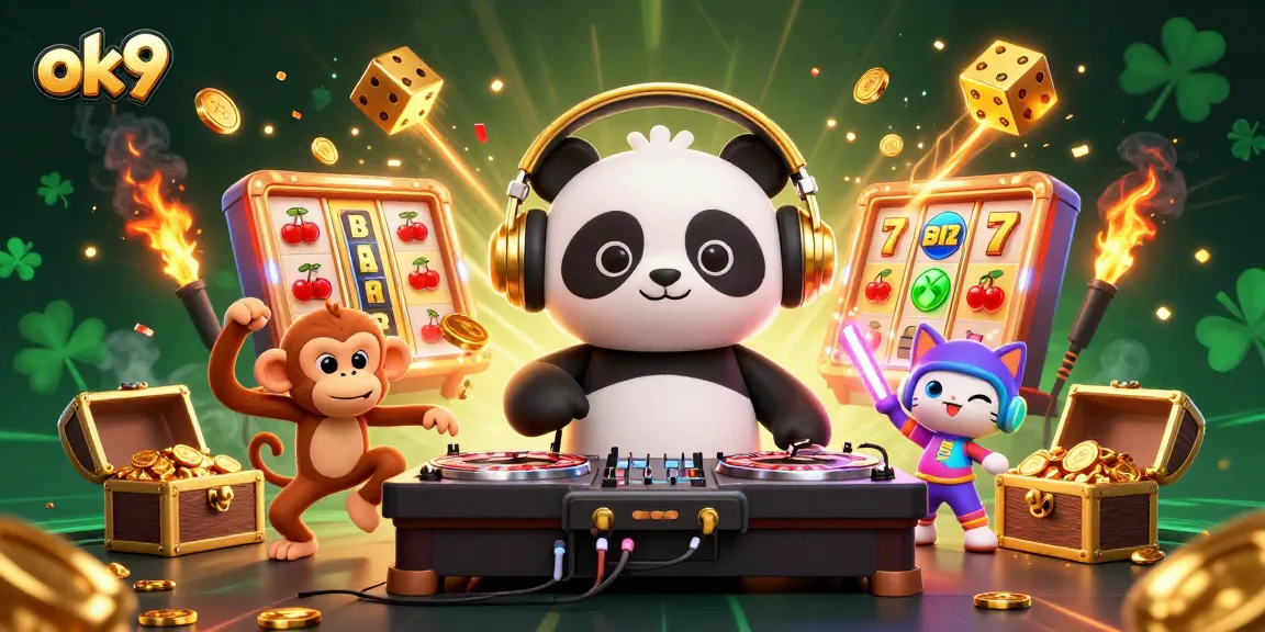 Experience the thrill of ok9 with dynamic casino characters and vibrant gaming elements.