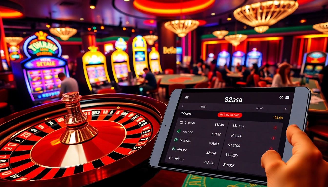 Experience the thrill of 88aa as players engage in lively casino games with vibrant atmosphere