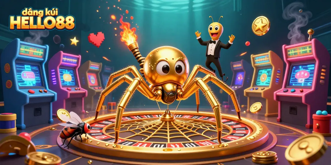 Engage in thrilling bets with đăng ký HELLO88 at the roulette wheel in this vibrant casino scene.
