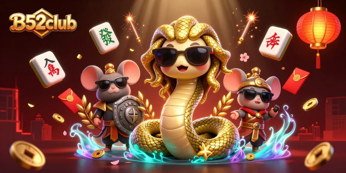 B52club offers thrilling gaming experiences with fun characters and vibrant casino elements.
