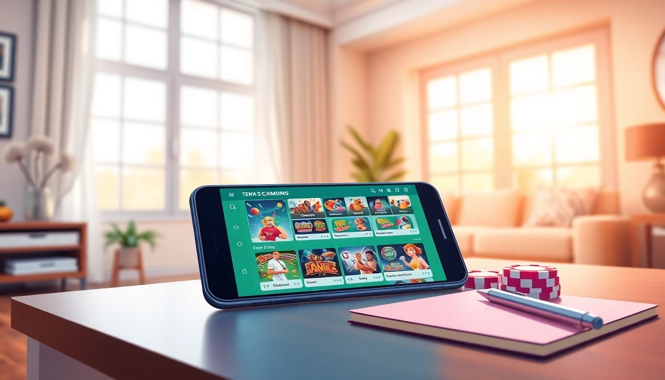 Experience the app 98win interface on a smartphone showcasing vibrant casino games and sports betting.