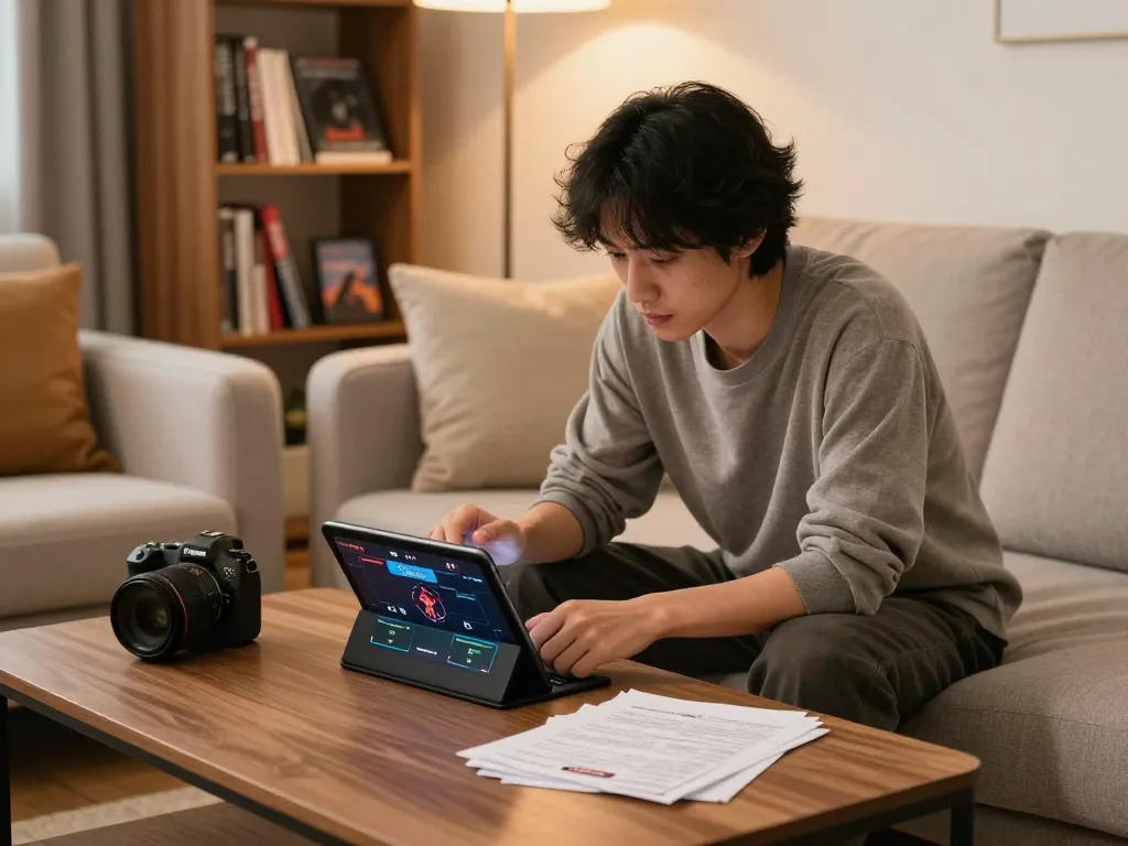 Engaged player on kkwin2 enjoying a poker game with strategy notes visible