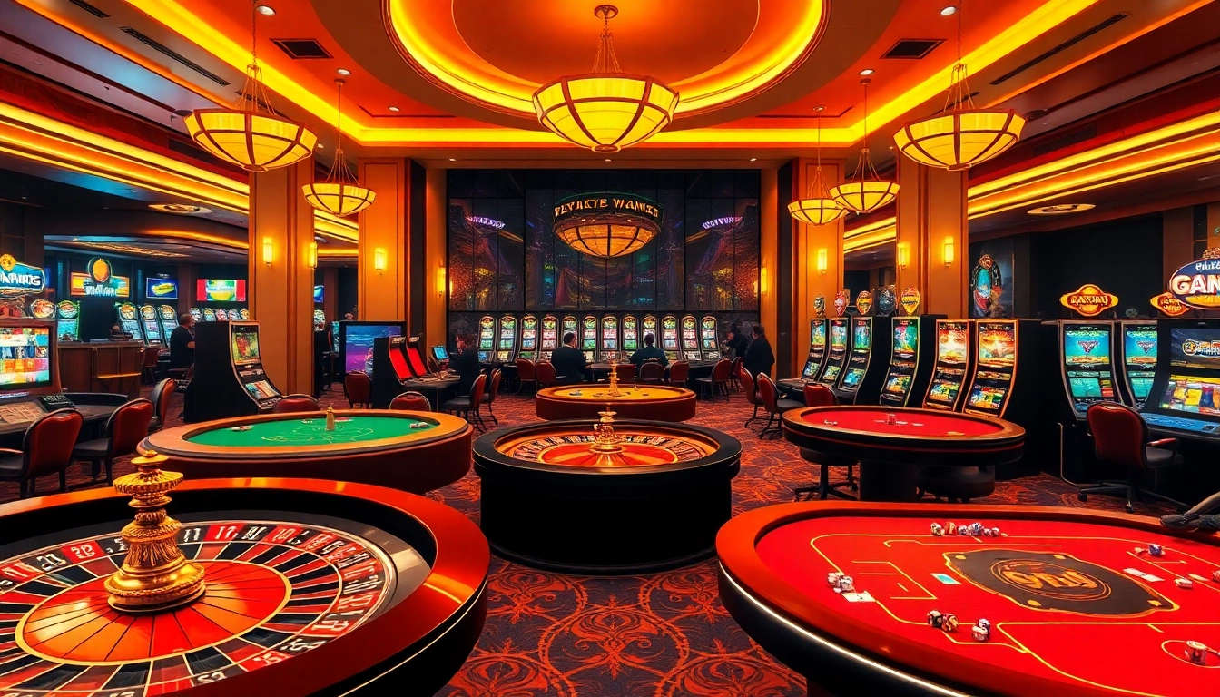 Experience the excitement of gaming at https://mm88.agency/ with luxury poker tables and vibrant casino elements.