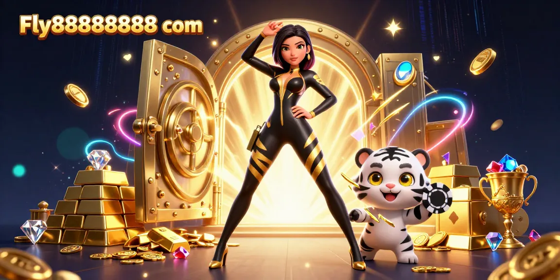 Win big at Fly88888888 com with vibrant gaming elements and exclusive casino features in this 3D illustration.
