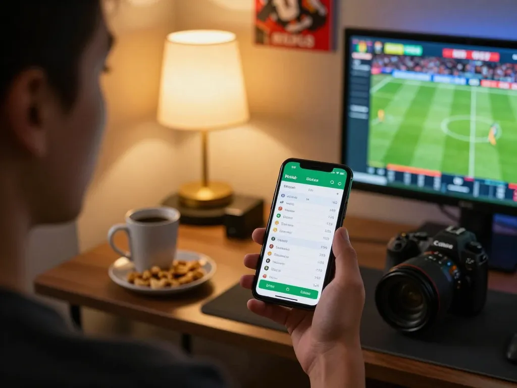 Engaging with the hitclub sports betting app, showcasing live odds on a smartphone.