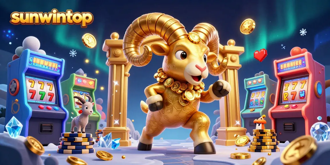 Engage with the vibrant casino world of sunwintop featuring golden characters charged with luck and excitement.