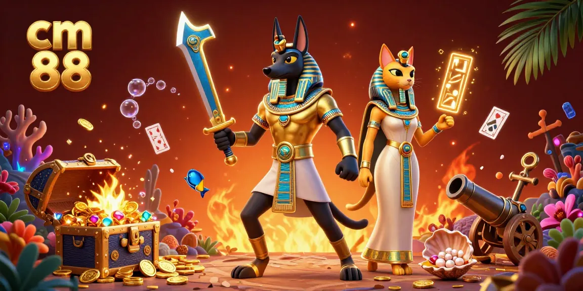 Engage with cm 88's vibrant gaming scene featuring rich 3D visuals and dynamic casino elements.